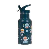 A Little Lovely Company RVS Drinkfles - Robots