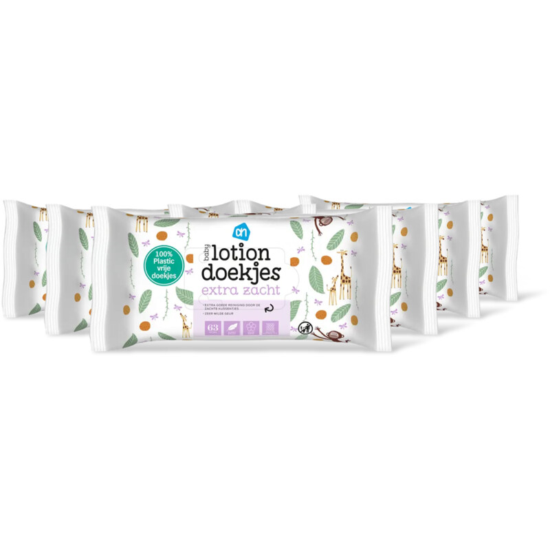 AH Baby lotiondoekjes extra zacht 6-pack
