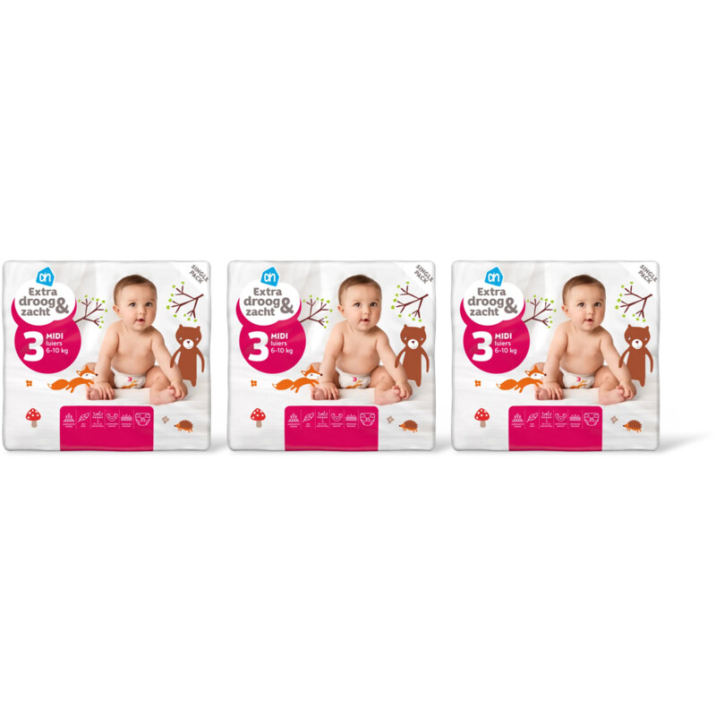 AH EDEZ open luiers maat 3 3-pack