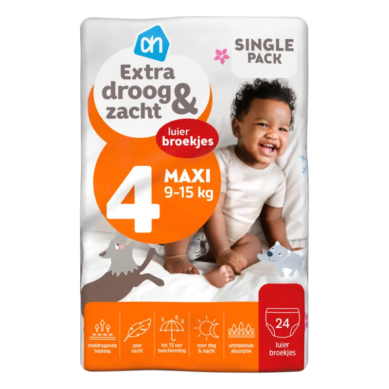 AH Extra droog en zacht pants maat 4