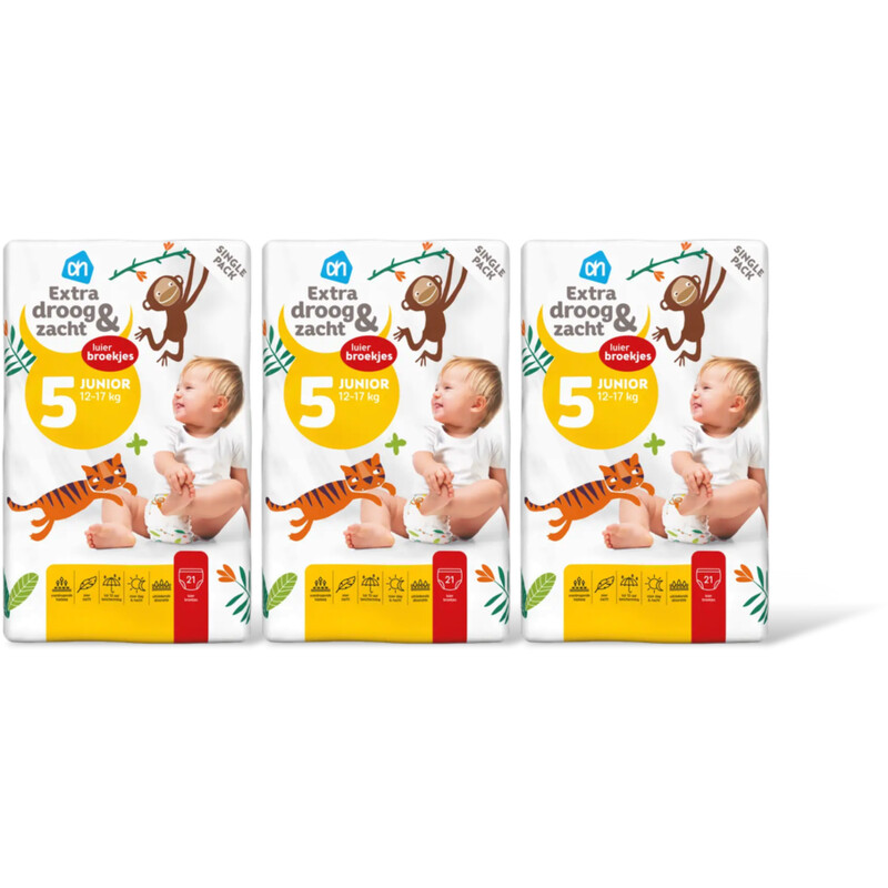 AH Extra droog en zacht pants maat 5 3-pack