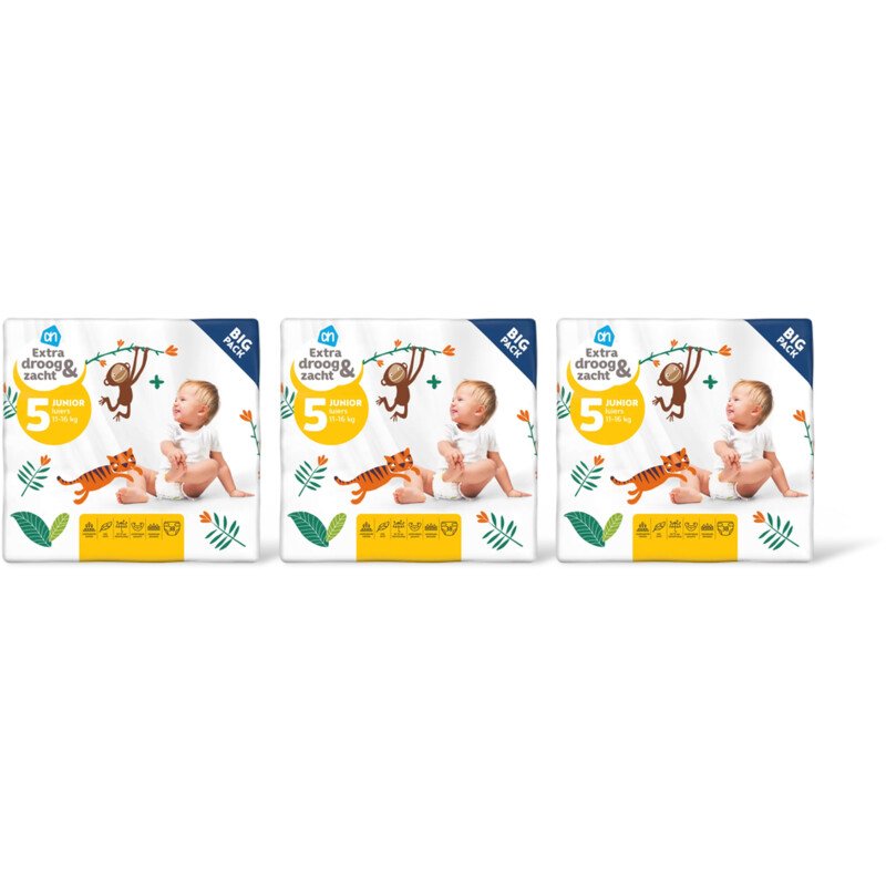 AH Extra droog&zacht luiers maat 5 3-pack