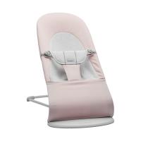 BabyBjörn Balance Soft Wipstoel - Geweven Jersey - Lichtroze / Grijs