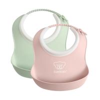 BabyBjörn Duo Slabbetje Pastelgroen / Pastelroze