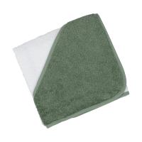 Babypark Badcape Wit / Groen