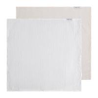 Baby's Only Tender Hydrofiele Doek – 2-pack – 65 x 65 cm – Warm Linen/Wit
