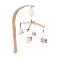 Bamboom Muziekmobiel Vis - Hout - Fish Pink
