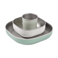 Beaba Eetset – Roestvrij staal – Sage Green
