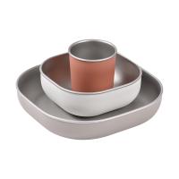 Beaba Eetset – Roestvrij staal – Terracotta