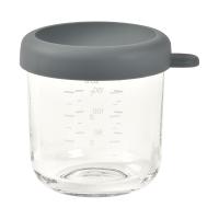 Beaba Glazen Bewaarpotje – 250 ml – Grijs