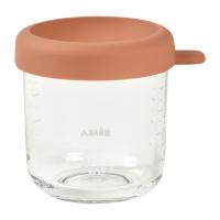 Beaba Glazen Bewaarpotje – 250 ml – Terracotta