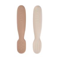 Beaba Oefenlepels - Clay & Praline - 2 Stuks