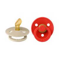 BiBs Colour Fopspeen - Anatomisch - 2 Stuks - 6-18 Mnd - Vanilla / Candy Apple