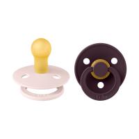BiBs Colour Fopspeen - Rond - 2 Stuks - 6-18 Mnd - Petal/Plum