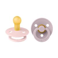 BiBs Fopspeen - Rond - 2 Stuks - 0-6 Mnd - Blossom/Dusky Lilac