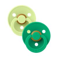 BiBs Fopspeen - Rond - 2 Stuks - 6-18 Mnd - Matcha / Cactus