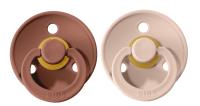 BiBs Fopspeen - Rond - 2 Stuks - 6-18 Mnd - Woodchunk/Blush