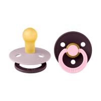 BiBs Studio Fusion Fopspeen - Rond - 2 Stuks - 0-6 Mnd - Dusky Lilac/Plum