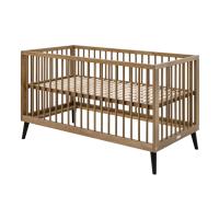 Bopita Ledikant 70 x 140 Incl. Bedbankzijde - Zara - Walnoot