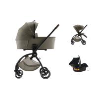 Britax Römer RIO Diamond Lux 3-in-1 Kinderwagen - Urban Olive | Kidsriver Autostoel - Curve - Black