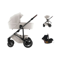 Britax Römer Smile 5Z Kinderwagen 3-in-1 - Lux - Soft Taupe | Kidsriver Autostoel - Curve - Black