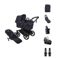 Bugaboo Donkey 6 Single Kinderwagen 2-in-1 - Essentiël Bundel - Black/Deep Indigo