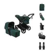 Bugaboo Donkey 6 Single Kinderwagen 2-in-1 - Essentiël Bundel - Black/Fern Green