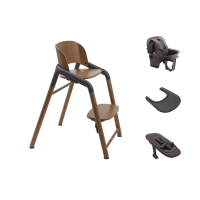 Bugaboo Giraffe Kinderstoel Ultimate Bundel – Wood/Grey
