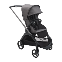 Bugaboo Wandelwagen Dragonfly Graphite Frame / Grey Melange Zitje / Grey Melange Sun Canopy