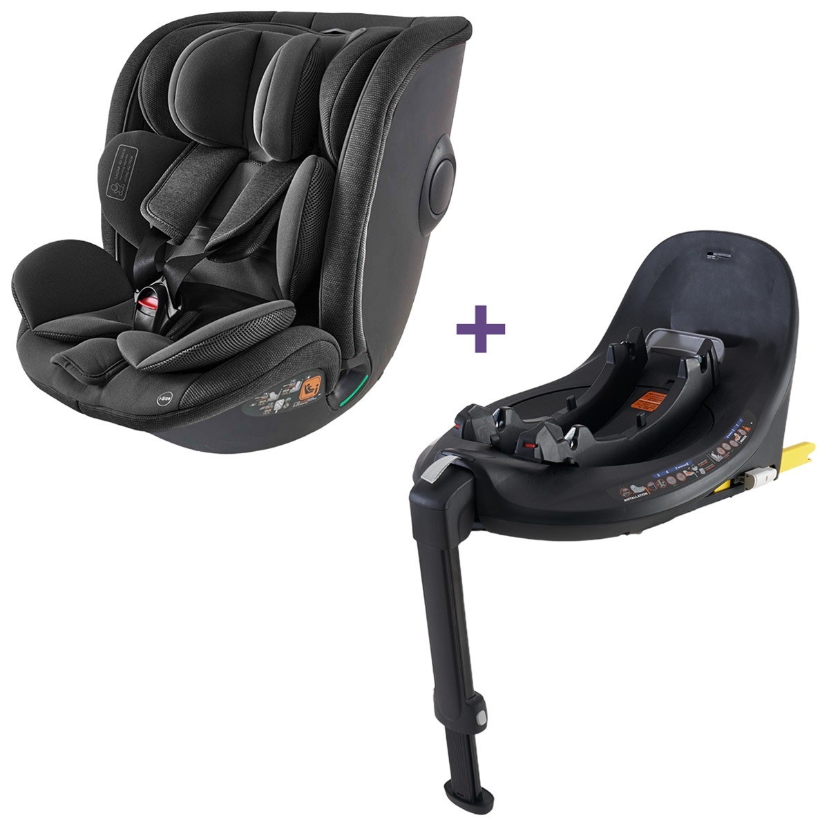 Bundel Prénatal autostoel Sacha & base zwart