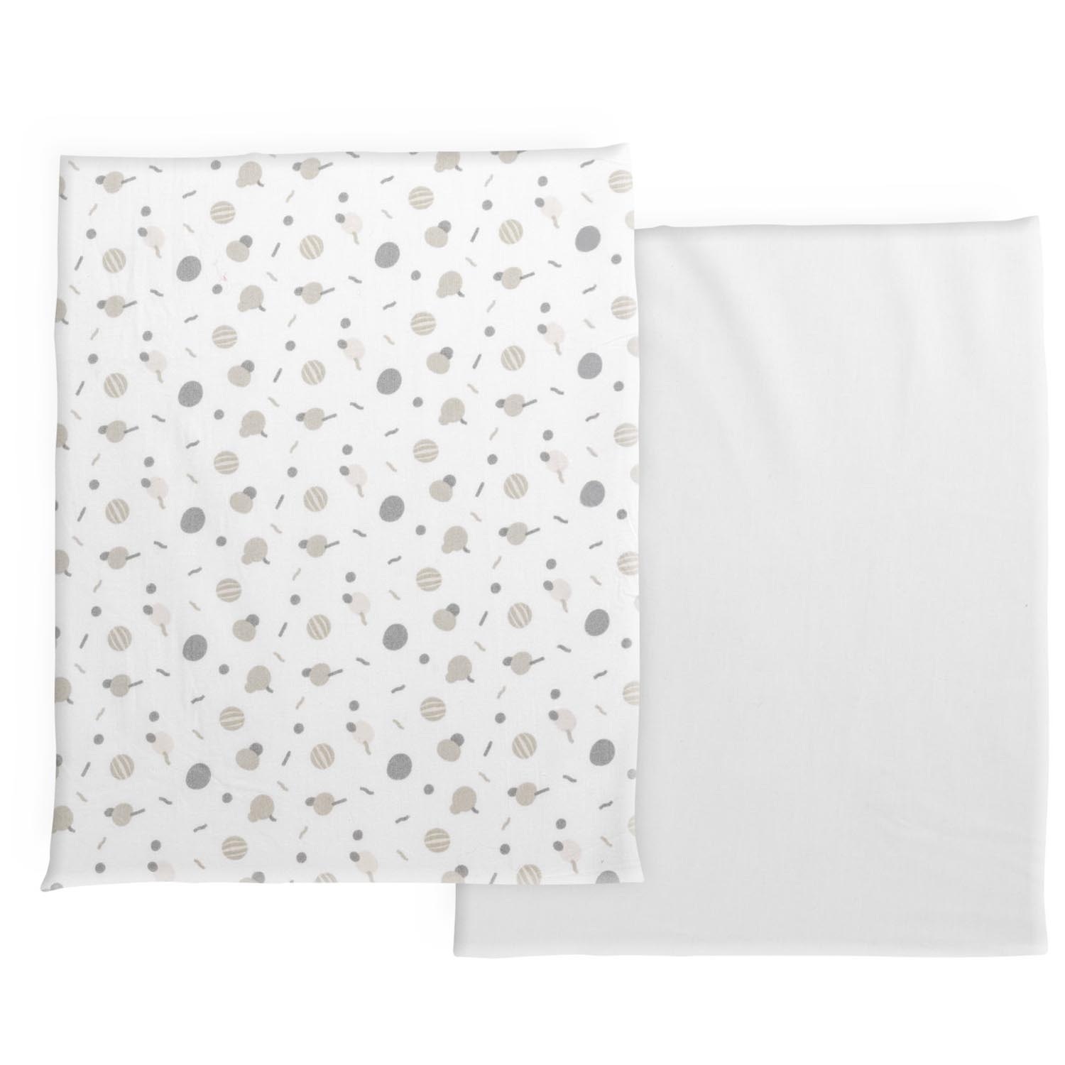 Chicco Next2Me Forever katoen hoeslakens 2-pack