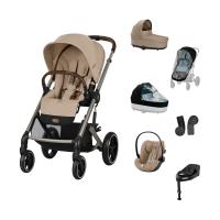Cybex Balios 3-in-1 Kinderwagen Set XL - Almond Beige/Beige