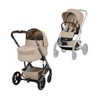 Cybex Balios S Lux Kinderwagen en Reiswieg - Taupe - Almond Beige
