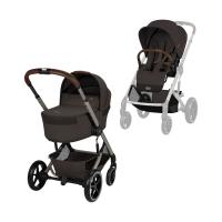 Cybex Balios S Lux Kinderwagen Met Opvouwbare Reiswieg Black - Chocolate Brown