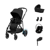 Cybex e-Gazelle S 3-in-1 Kinderwagen Set M - Black/Moon Black