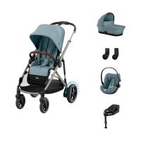 Cybex e-Gazelle S 3-in-1 Kinderwagen Set M - Taupe/Stormy Blue
