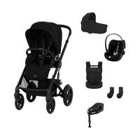 Cybex Gazelle S 3-in-1 Kinderwagen Set M Incl. Amya - Black/Moon Black