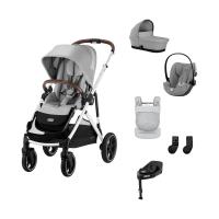 Cybex Gazelle S 3-in-1 Kinderwagen Set M Incl. Amya - Silver/Stone Grey