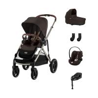 Cybex Gazelle S 3-in-1 Kinderwagen Set M - Taupe/Chocolate Brown