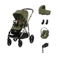 Cybex Gazelle S 3-in-1 Kinderwagen Set M - Taupe/Moss Green