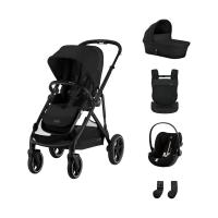 Cybex Gazelle S 3-in-1 Kinderwagen Set S Incl. Amya - Black/Moon Black