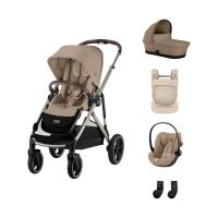 Cybex Gazelle S 3-in-1 Kinderwagen Set S Incl. Amya - Taupe/Almond Beige
