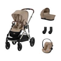 Cybex Gazelle S 3-in-1 Kinderwagen Set S - Taupe/Almond Beige