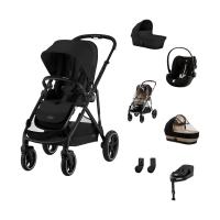 Cybex Gazelle S 3-in-1 Kinderwagen Set XL - Black/Moon Black