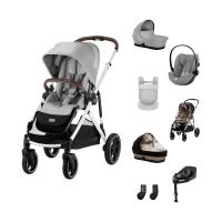 Cybex Gazelle S 3-in-1 Kinderwagen Set XL Incl. Amya - Silver/Stone Grey