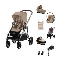 Cybex Gazelle S 3-in-1 Kinderwagen Set XL Incl. Amya - Taupe/Almond Beige