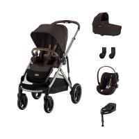 Cybex Gazelle S 3-in-1 Kinderwagen Set XL - Taupe/Chocolate Brown