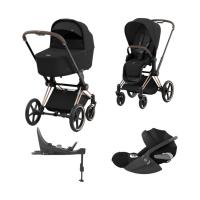Cybex Priam 4 Kinderwagen Set 4-in-1 - Sepia Black
