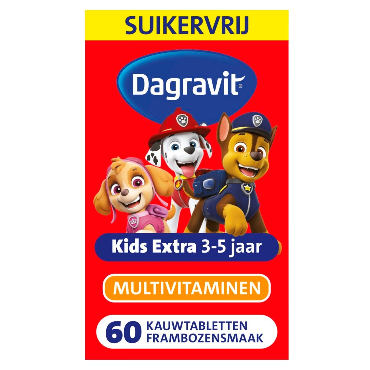 Dagravit Kids-Xtra Paw Patrol 3-5 jaar Kauwtabletten