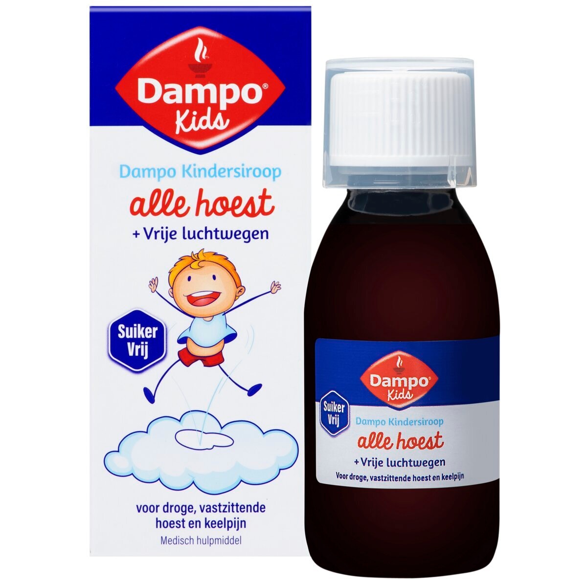 Dampo Alle Hoest + Vrije Luchtwegen Suikervrije Kindersiroop